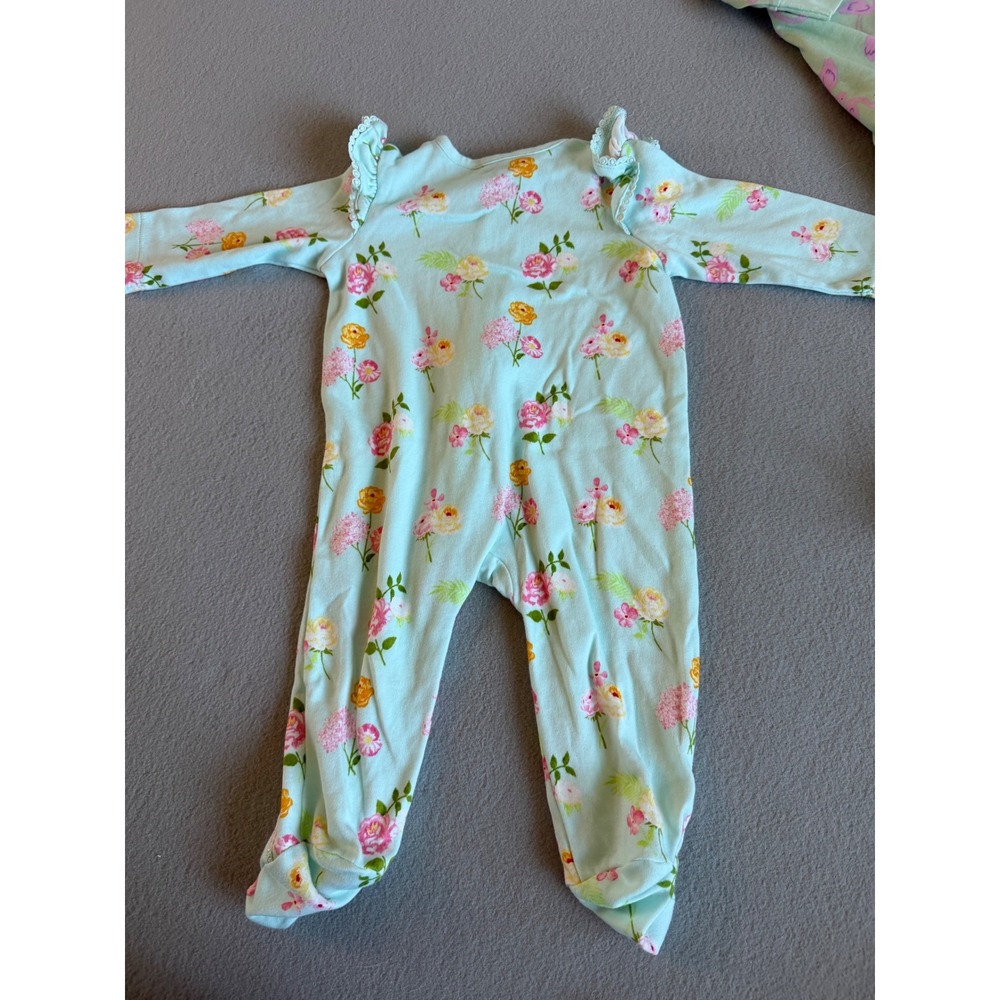6pc Carters Just One You Little Me Hanna Andersson Baby Girl Sleepers 6mo / 9mo - Picture 3 of 16
